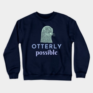 Otterly Possible - blue & purple Crewneck Sweatshirt